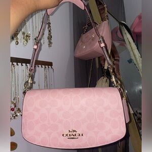 Coach Andrea Shoulder Bag In Signature Canvas